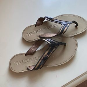 Burberry flip flops